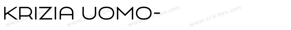 Krizia Uomo字体转换